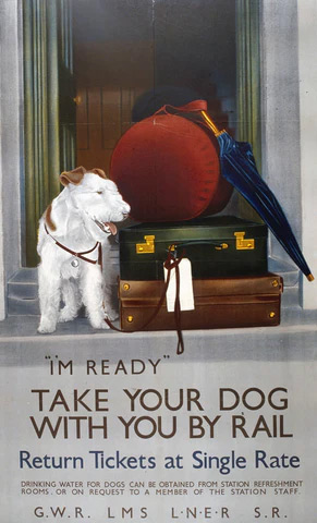 Take your Dog by Rail Poster No. 17